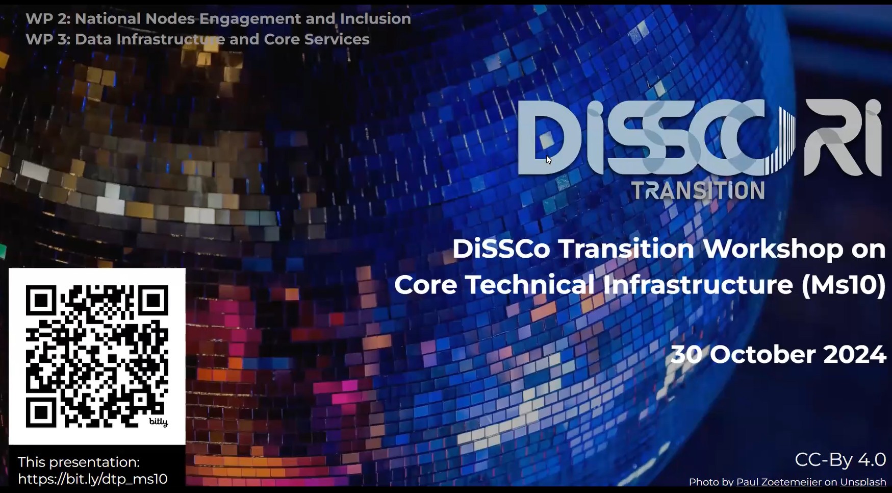 DiSSCo Transition workshop on DiSSCo core technical infrastructure